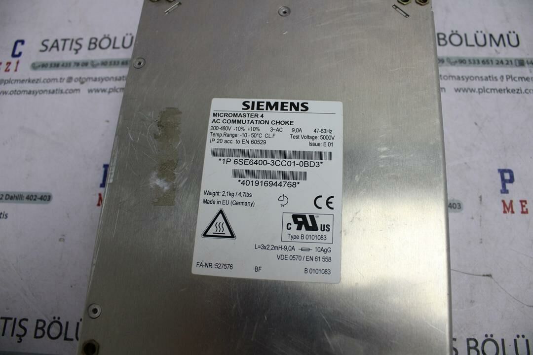 6SE6400-3CC01-0BD3 MICROMASTER 4 SIEMENS