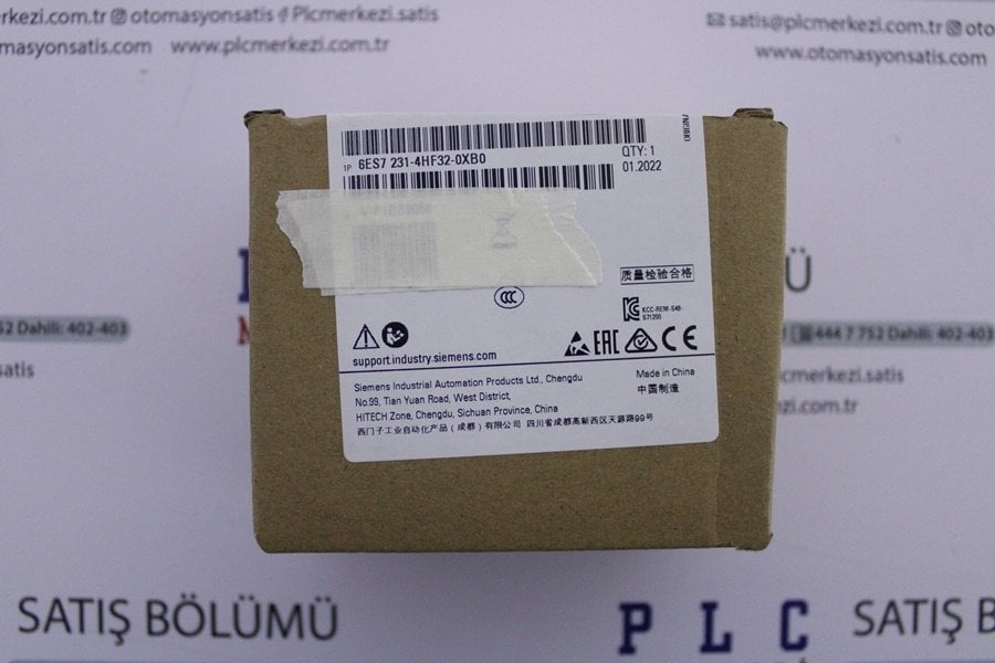 6ES7231-4HF32-0XB0, 6ES7 231-4HF32-0XB0  ANALOG INPUT MODULE SM 1231, 8AI YENİ KUTU KAPALI