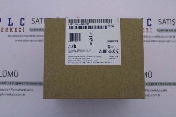 6ES7215-1AG40-0XB0, 6ES7 215-1AG40-0XB0  SIMATIC S7-1200 CPU 1215C 24V DC YENİ KUTU KAPALI