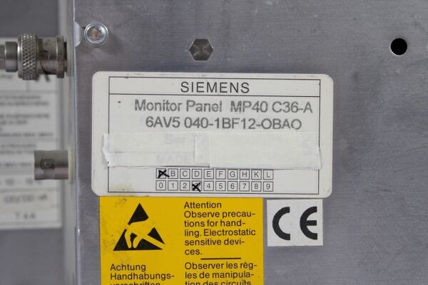 6AV5040-1BF12-0BA0,6AV5 040-1BF12-0BA0 MP40/C36-A  OPERATOR PANEL 2.EL