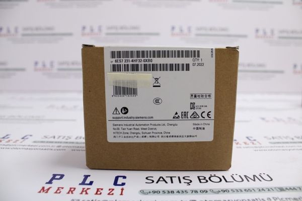 6ES7231-4HF32-0XB0, 6ES7 231-4HF32-0XB0 SIMATIC S7-1200, ANALOG INPUT SM 1231, 8 AI ÜRT.GARANTİSİ