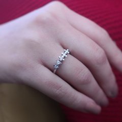 0.22 Karat Pırlanta Beştaş Yüzük