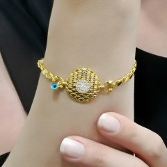 Nazar Boncuklu Pullu Bileklik