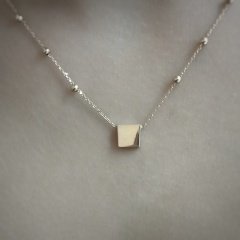 Rosegold Kare Kolye