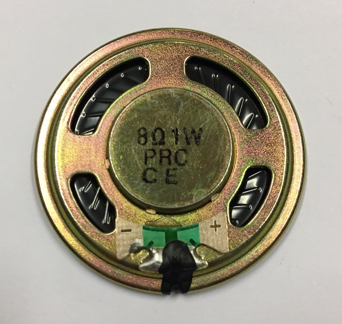36mm HOPARLÖR 8 OHM 1W Metal Kasa, Kapalı Mıknatıs ( 2 ADETLİK PAKET )