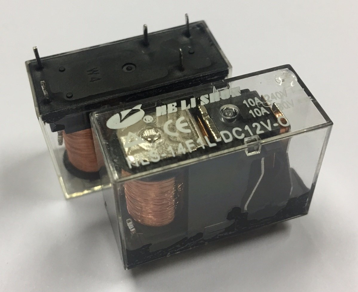 12 VOLT TEK KONTAK, ŞEFFAF RÖLE - 10 AMPER