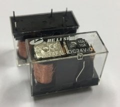 24 VOLT TEK KONTAK, ŞEFFAF RÖLE - 10 AMPER