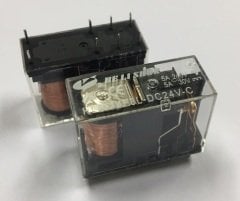 24 VOLT ÇİFT KONTAK, ŞEFFAF RÖLE - 5 AMPER