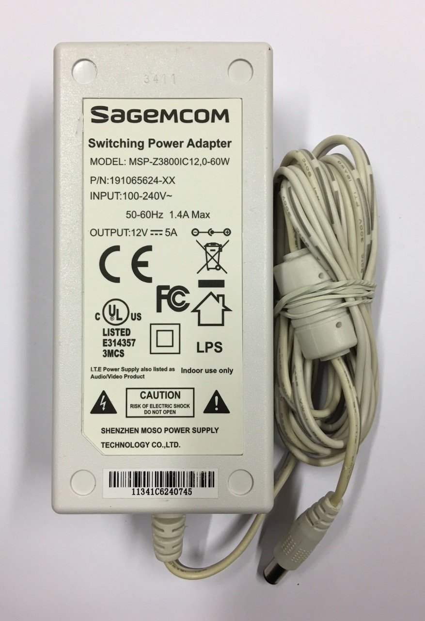 12V 3.8A AC/DC SMPS ADAPTÖR , MASA ÜSTÜ MODELİ , Ucu: 2.1mm (BEYAZ)