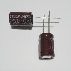 470uF 63V Elektrolitik Kondansatör 13*21 , Dökme , 105C ( 10 ADETLİK PAKET )