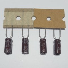 100uF 16V Elektrolitik Kondansatör 5*11 , Şerit , 105C --- ( 25 ADETLİK PAKET )