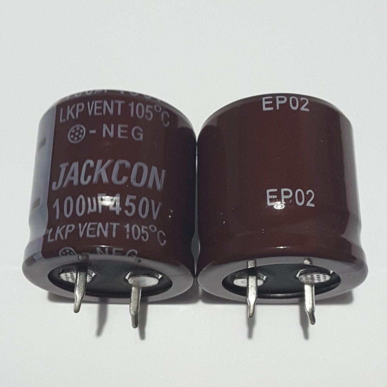 100uF 450V Elektrolitik Kondansatör 25*25 , SNAP , 105C - ( 2 ADETLİK PAKET )