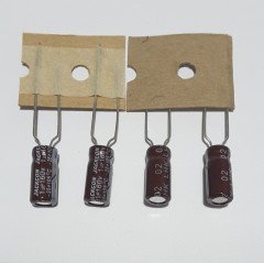 1uF 160V Elektrolitik Kondansatör 5*11 , Şerit , 105C -- (25 ADETLİK PAKET )