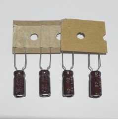 2.2uF 63V Elektrolitik Kondansatör 5*11 , Şerit , 105C --- (25 ADETLİK PAKET )