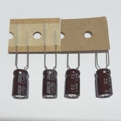 2.2uF 160V Elektrolitik Kondansatör 6*11 , Şerit , 105C -- (25 ADETLİK PAKET )
