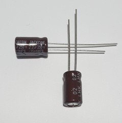 2.2uF 250V Elektrolitik Kondansatör 8*11 , Dökme , 105C (25 ADETLİK PAKET )