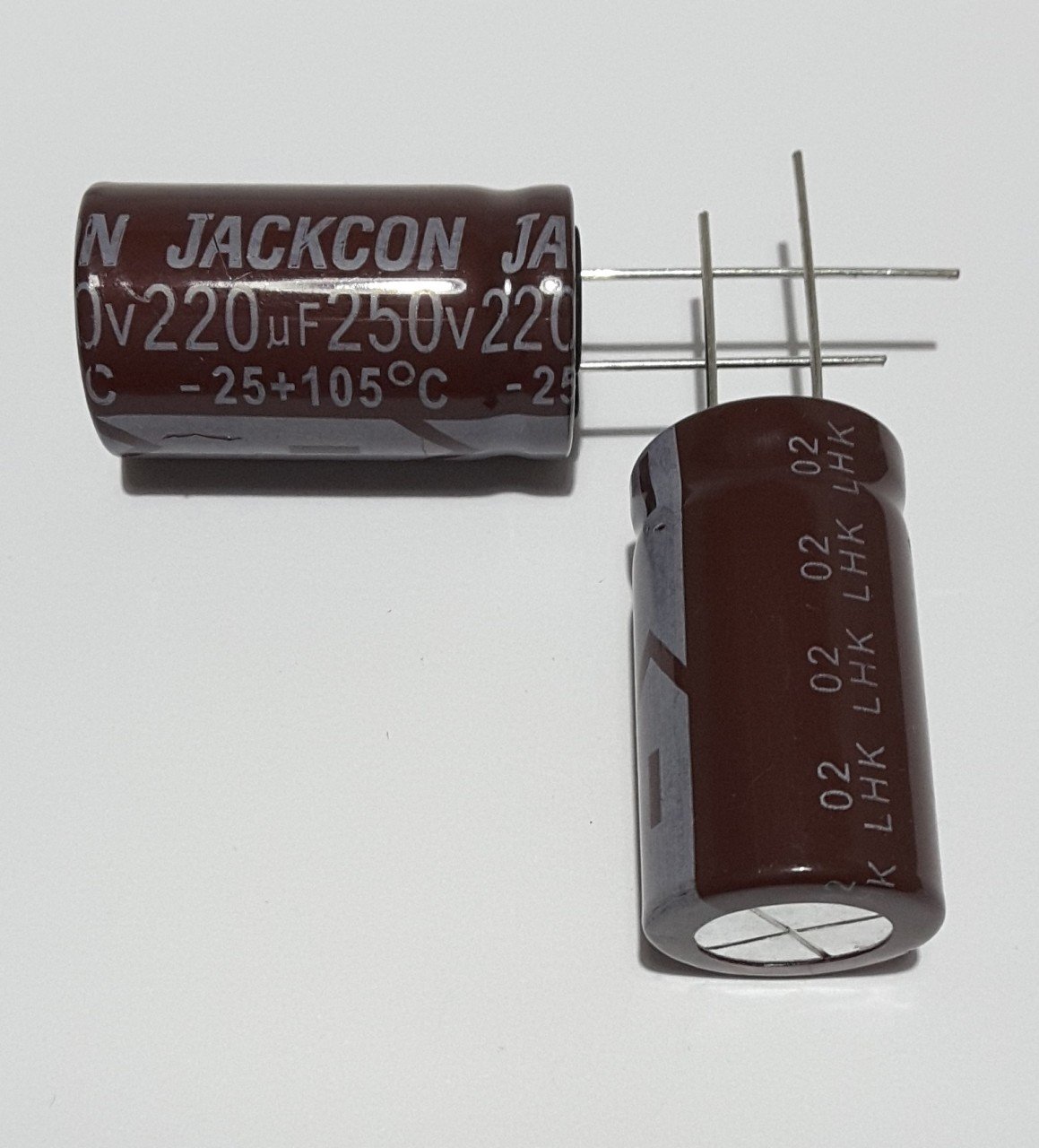220uF 250V Elektrolitik Kondansatör 18*31 , Dökme , 105C - ( 2 ADETLİK PAKET )