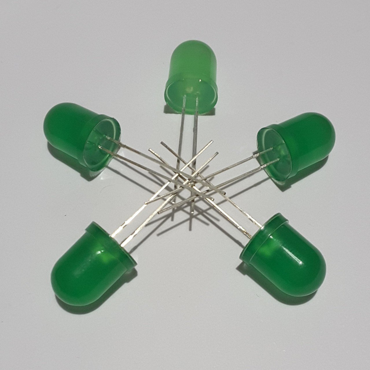 10mm DIFFUSED LED - YEŞİL ( 10 ADETLİK PAKET )