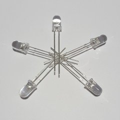 5mm ŞEFFAF LED - MAVİ ( 50 ADETLİK PAKET )