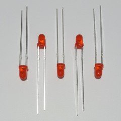 3mm DIFFUSED LED - KIRMIZI ( 50 ADETLİK PAKET )