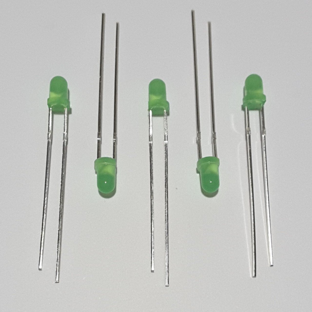 3mm DIFFUSED LED - YEŞİL ( 50 ADETLİK PAKET )