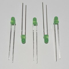 3mm DIFFUSED LED - YEŞİL ( 50 ADETLİK PAKET )