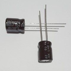 680uF 10V Elektrolitik Kondansatör 8*11 , Dökme , 105C - ( 25 ADETLİK PAKET )