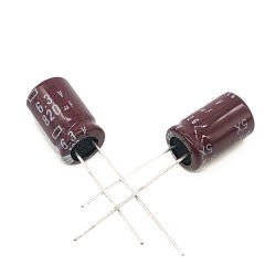 820uF 6.3V Elektrolitik Kondansatör 8*11 , Şerit , 105C --- ( 25 ADETLİK PAKET )