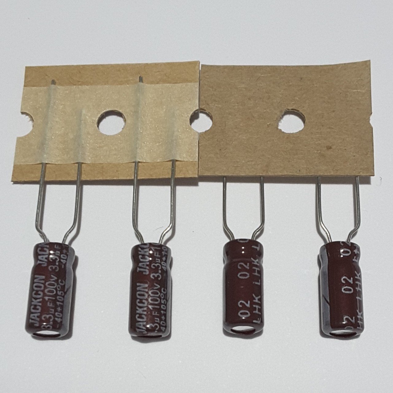 3.3uF 100V Elektrolitik Kondansatör 5*11 , Şerit , 105C --- ( 25 ADETLİK PAKET )