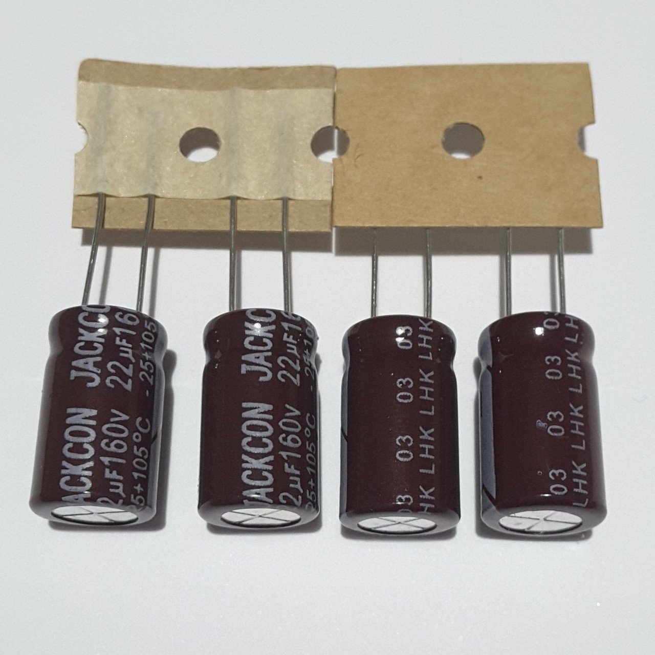22uF 160V Elektrolitik Kondansatör 10*17 , Şerit , 105C -- ( 10 ADETLİK PAKET )
