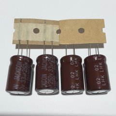 33uF 250V Elektrolitik Kondansatör 13*21 , Dökme , 105C ( 5 ADETLİK PAKET )