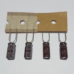 47uF 25V Elektrolitik Kondansatör 5*11 , Şerit , 105C ----- ( 25 ADETLİK PAKET )
