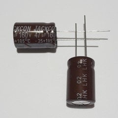47uF 160V Elektrolitik Kondansatör 13*21 , Dökme , 105C ( 5 ADETLİK PAKET )