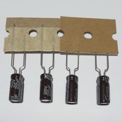 22uF 25V Elektrolitik Kondansatör 5*7 , Dökme , 105C ---- ( 25 ADETLİK PAKET )