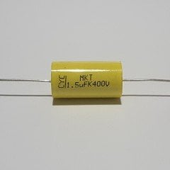 1.5UF 400V Axial Polyester Kondansatör - Silindir Şeklinde ( 2 ADETLİK PAKET )