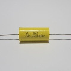 2.2UF 400V Axial Polyester Kondansatör - Silindir Şeklinde ( 2 ADETLİK PAKET )
