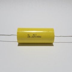 8.2UF 400V Axial Polyester Kondansatör - Silindir Şeklinde ( 2 ADETLİK PAKET )