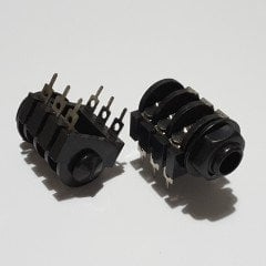 6.3mm STEREO JAK Dişi Şase Tip ( 5 ADETLİK PAKET )