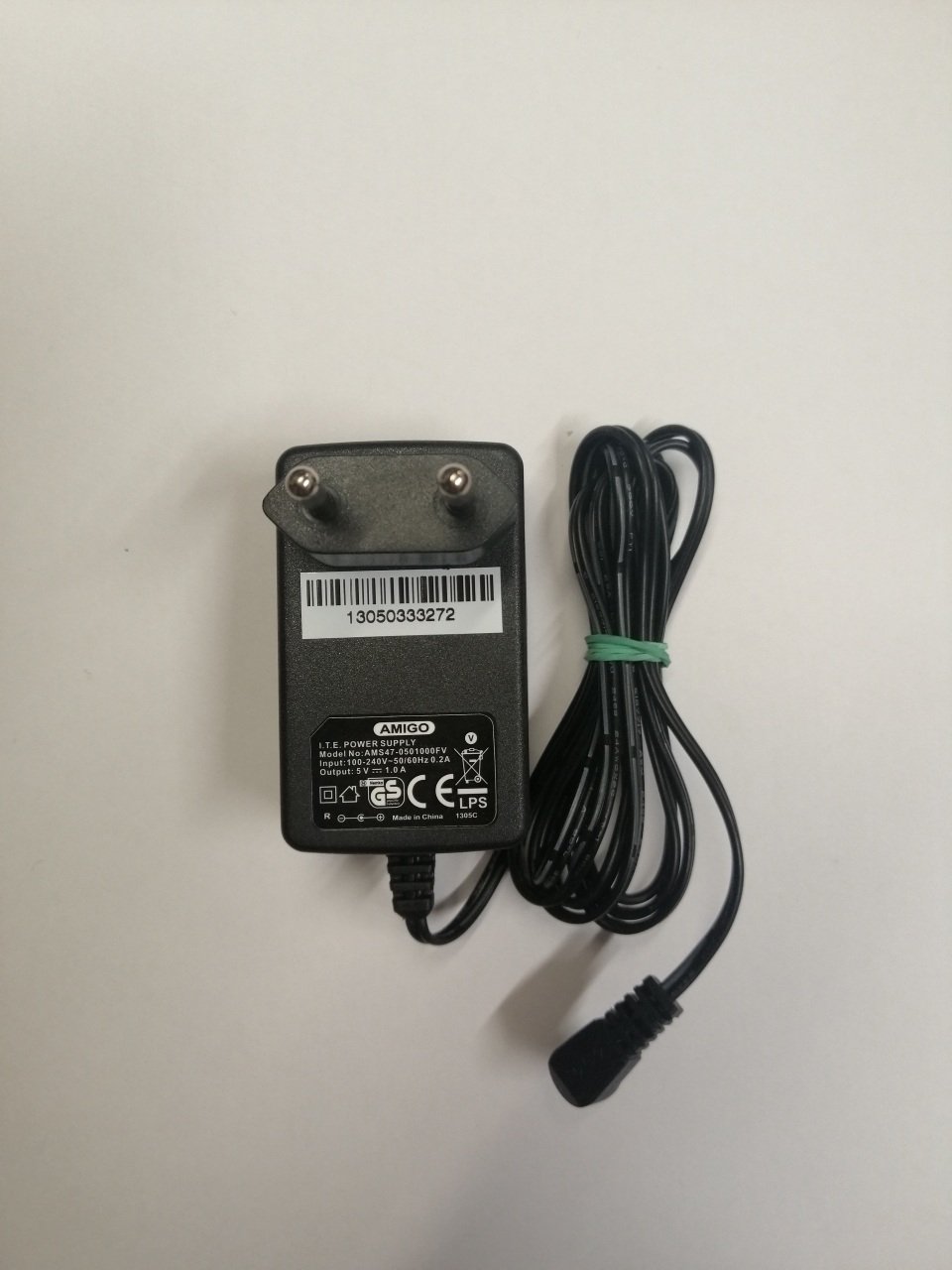 5V 1A AC/DC ADAPTÖR , PRİZ MODELİ 2.1 MM UÇ