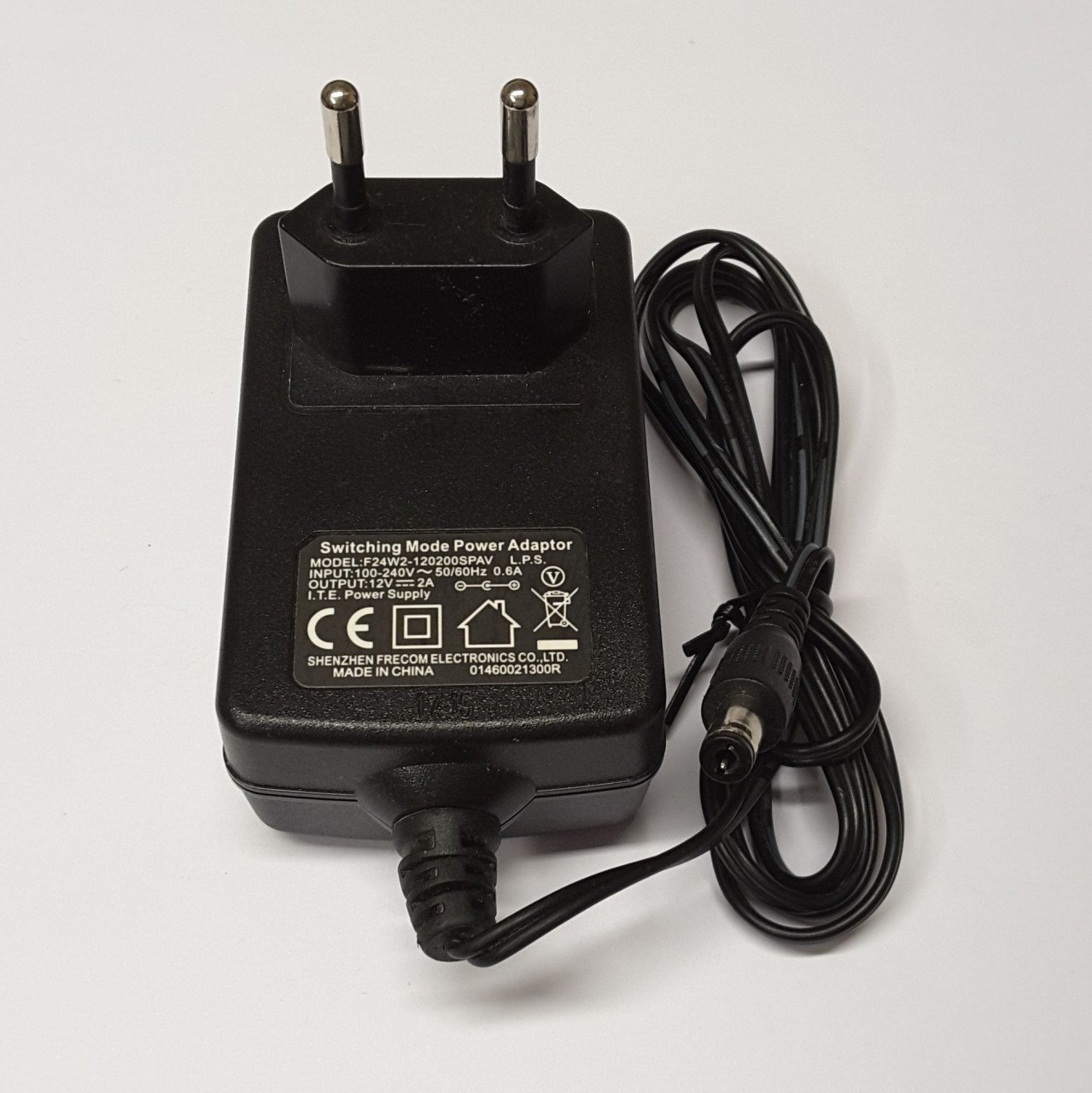 12V 2A AC/DC ADAPTÖR , PRİZ MODELİ , Ucu: 2.5mm