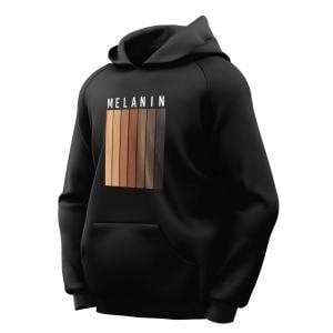 Melain Siyah Kapşonlu Sweatshirt