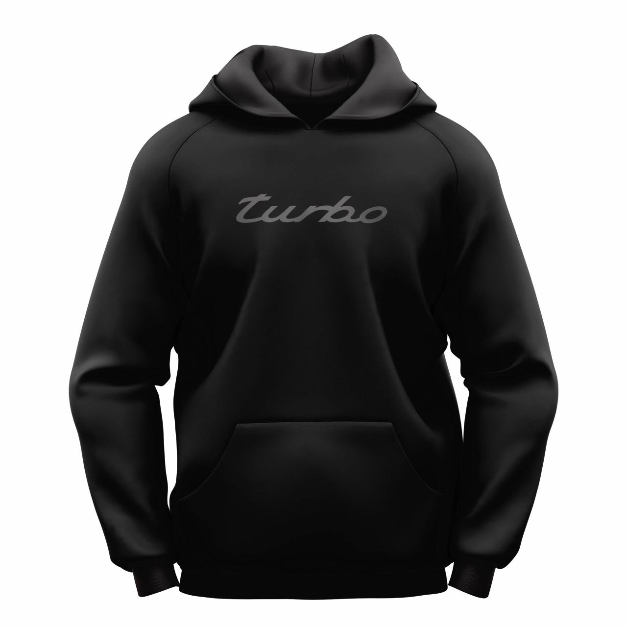 Turbo S Siyah Kapşonlu Sweatshirt