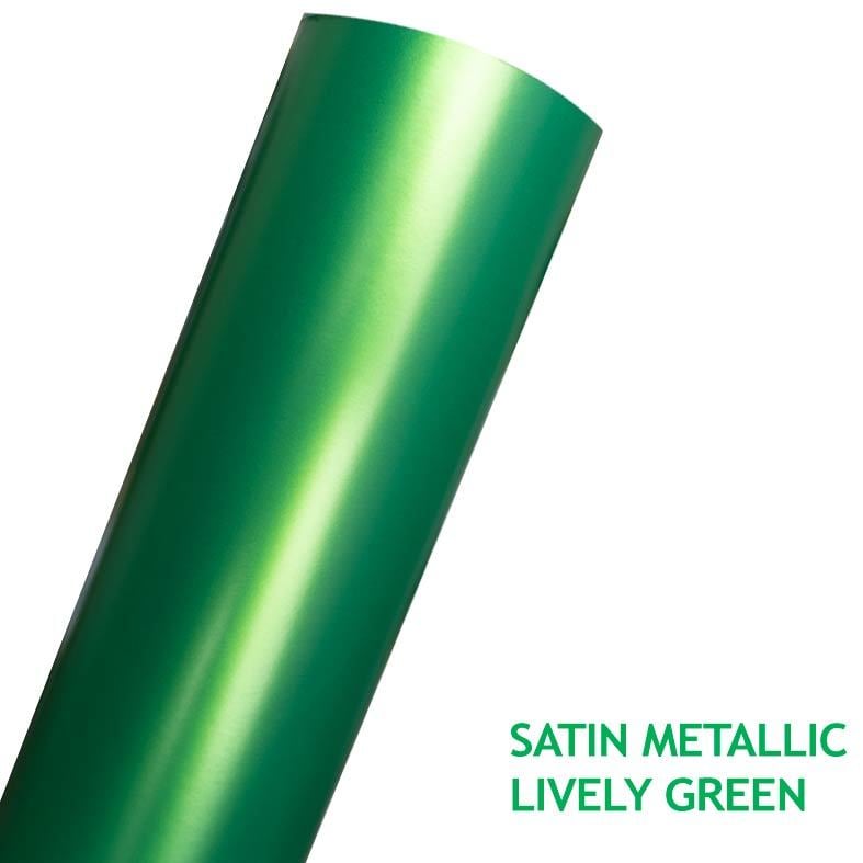 AVERY SATIN METALLIC LIVELY GREEN