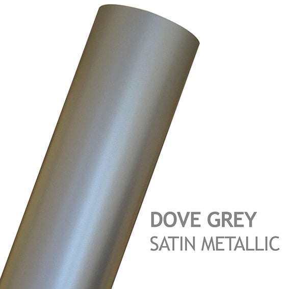 AVERY SATIN METALLIC DOVE GREY