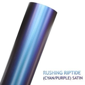 AVERY COLORFLOW SATIN RUSHING RIPTIDE (CYAN/PURPLE)