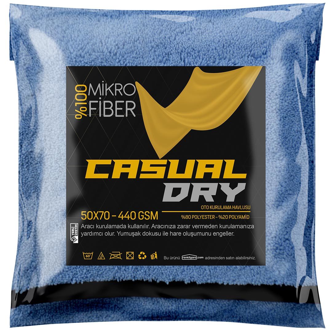 CASUAL DRY MİKROFİBER OTO KURULAMA HAVLUSU