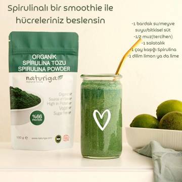 Organik Spirulina Tozu (100gr)