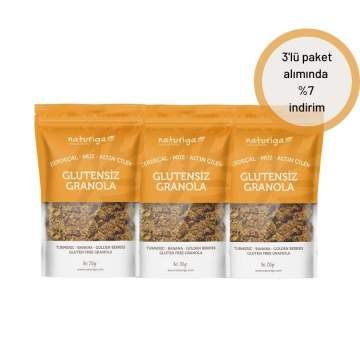 3'lü Glutensiz Zerdeçal & Altın Çilek Granola