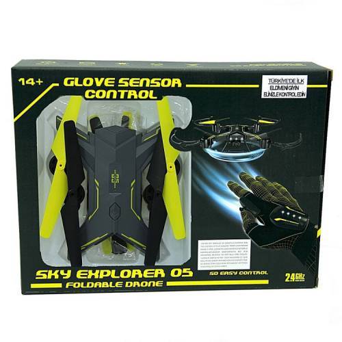 Sky Explorer 05 Eldiven Kontrollü Katlanır Drone