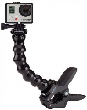 GoPro Jaws : loquet flexible + cou flexible